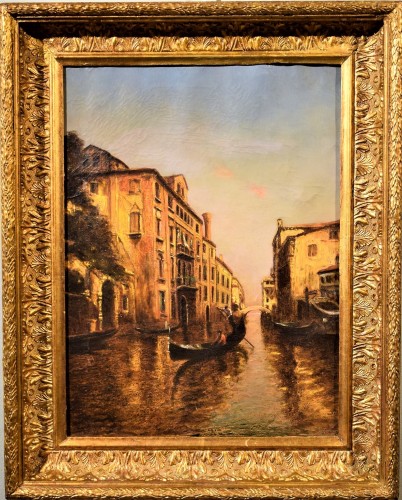 Venise, Jeu de Lumiére  sur le Canal - Albert Ferdinand Duprat (1882-1974)